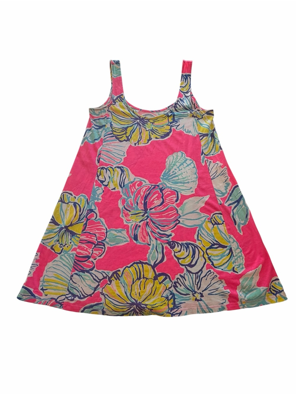 Lilly Pulitzer Carmel Dress Small Kir Royal Pink Swept By The Tides Pima Cotton